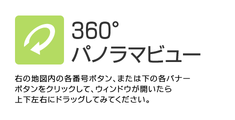 360°パノラマビュー