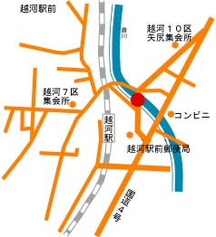 越河駅前