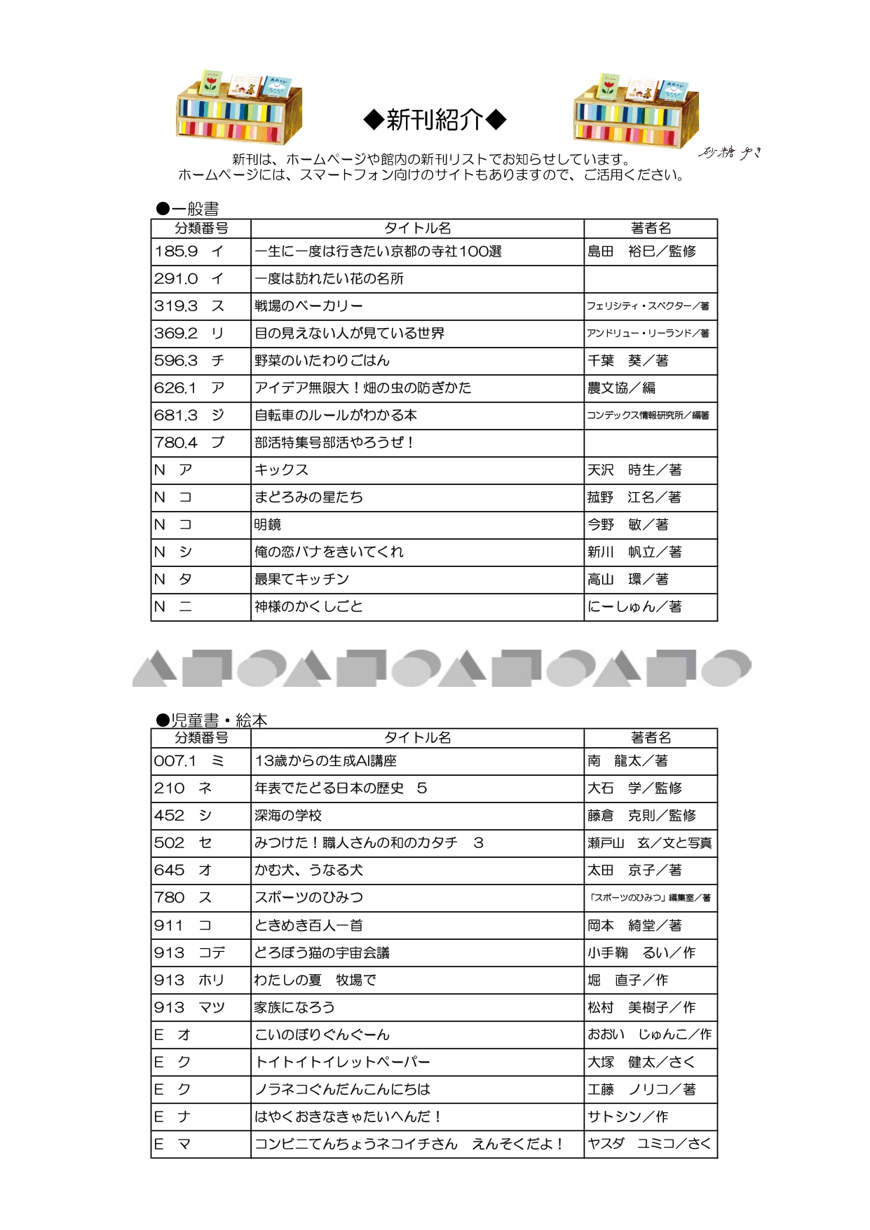 としょかんだより5月号（第370号）裏
