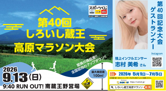 第40回しろいし蔵王高原マラソン大会